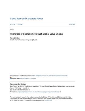 The Crisis of Capitalism Through Global Value Chains