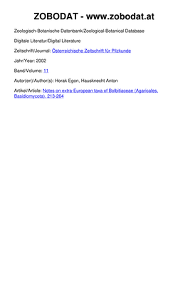 Notes on Extra-European Taxa of Bolbitiaceae (Agaricales, Basidiomycota)