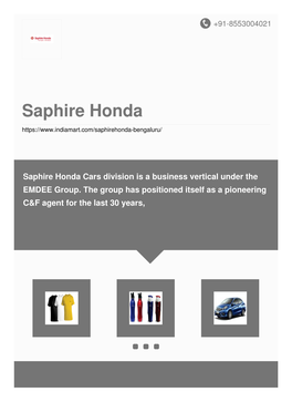 Saphire Honda