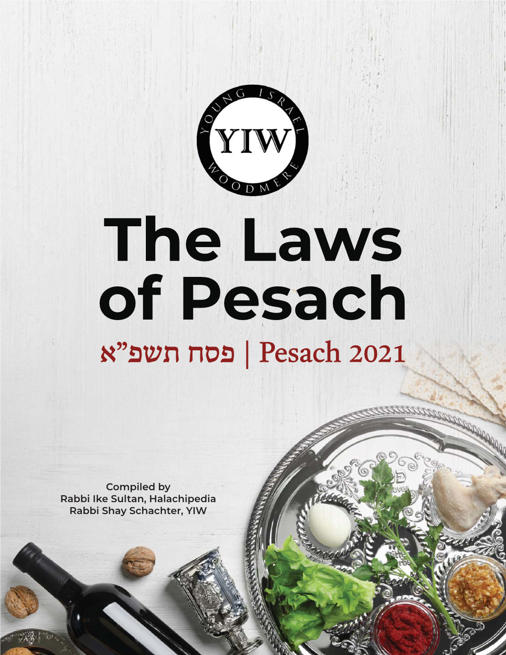 Young Israel of Woodmere Pesach Halacha Booklet.Indd