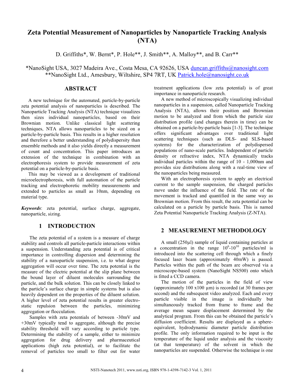 Zeta Potential Measurement Of Nanoparticles By Nanoparticle Tracking ...