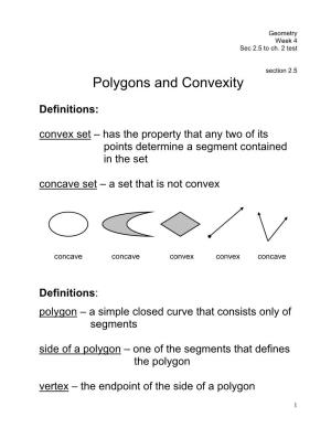 Polygons and Convexity