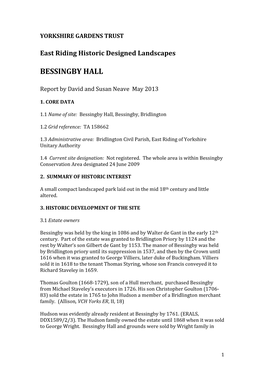 Bessingby Hall