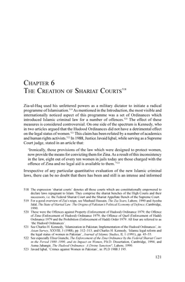 Chapter 6 the Creation of Shariat Courts518