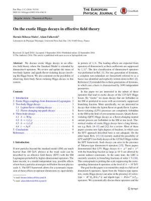 On the Exotic Higgs Decays in Effective Field Theory