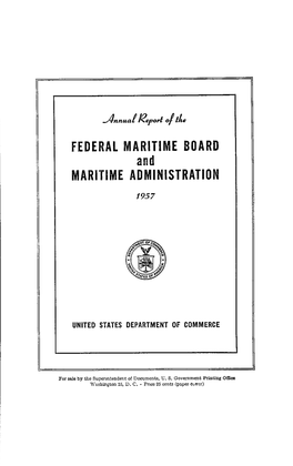 Annual Report for Fiscal Year 1957