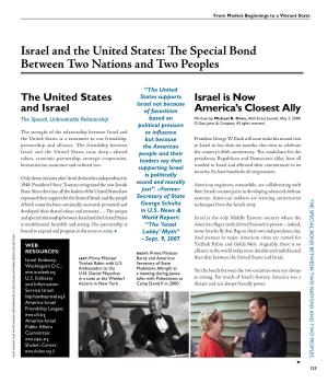 Israel and the United States ISRAEL B