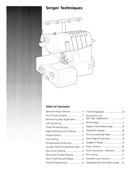 Serger Techniques