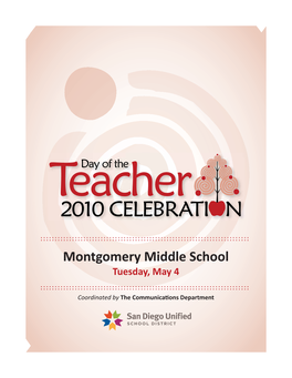 Montgomery Middle School Tuesday, May 4