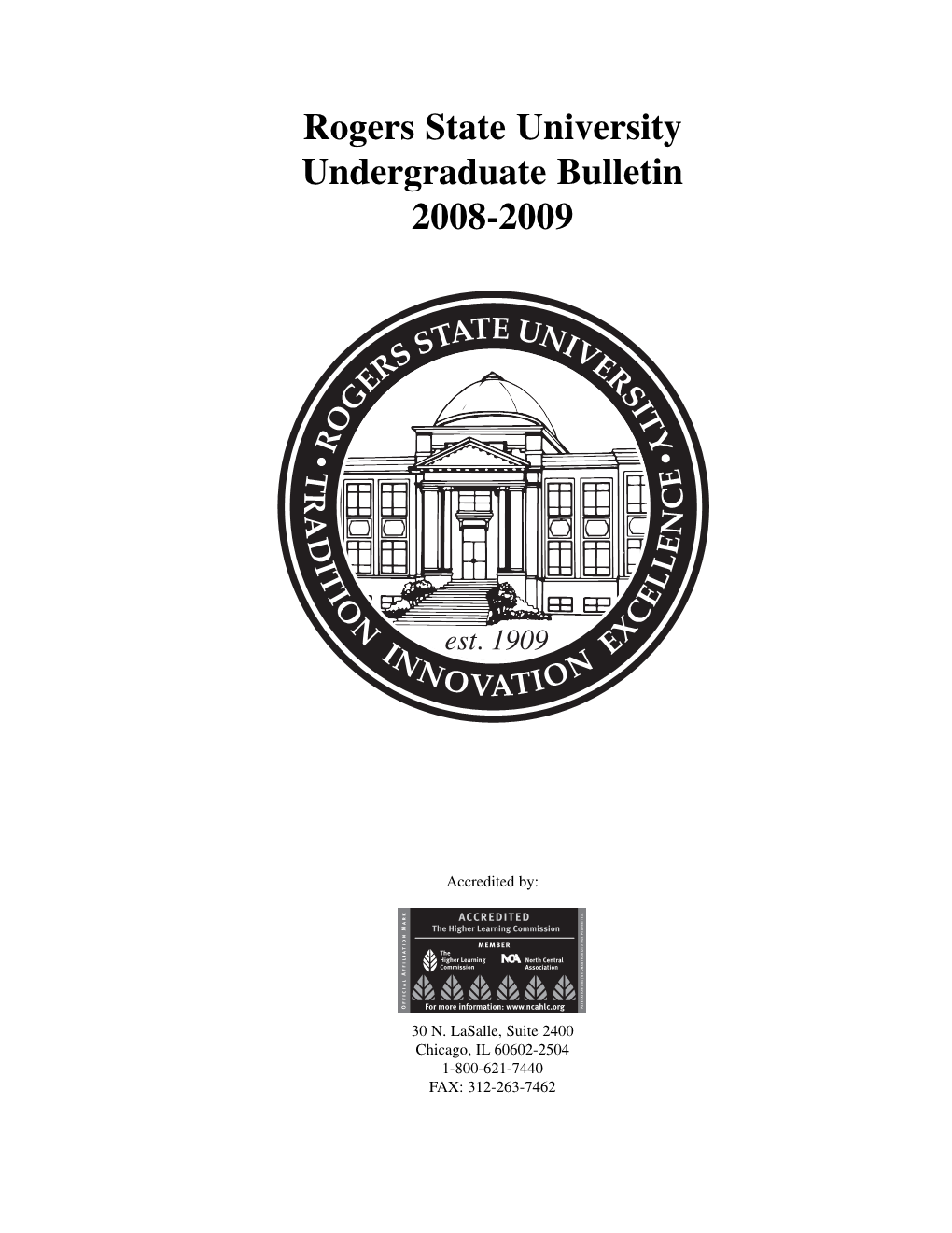 RSU Bulletin 2008-2009 I School of Mathematics, Science, and Health Sciences