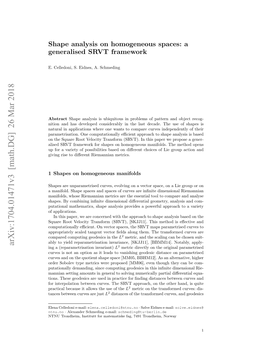 Shape Analysis on Homogeneous Spaces: a Generalised SRVT Framework