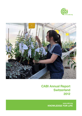 CABI Annual Report Switzerland 2012