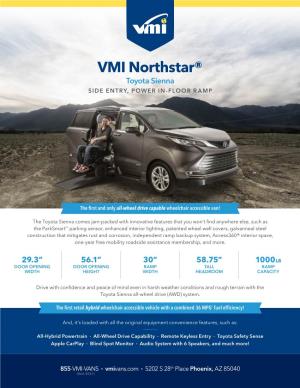 VMI Northstar® Toyota Sienna SIDE ENTRY, POWER IN-FLOOR RAMP