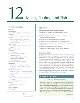 Meats, Poultry, and Fish