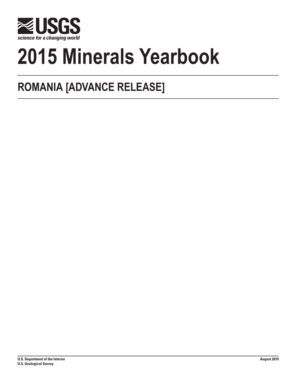 The Mineral Industry of Romania in 2015