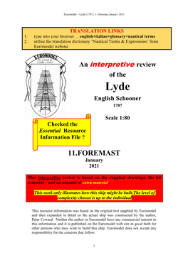 Download LYDE 11 FOREMAST