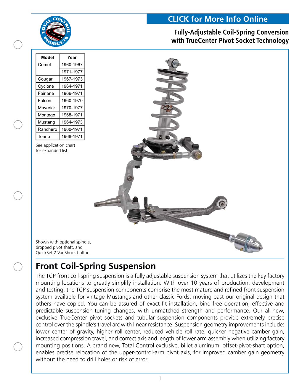 Front Coil-Spring Suspension