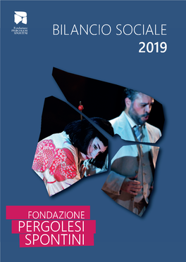 Fondazione Pergolesi Spontini Bilancio Sociale 2019