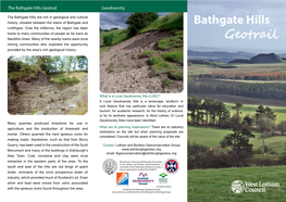 Bathgate Hills Geotrail Geodiversity