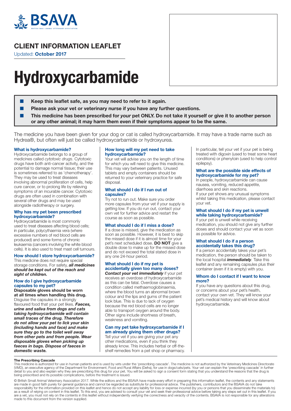 Hydroxycarbamide