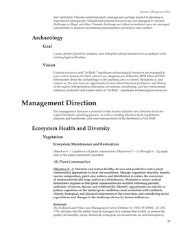 Upper Deschutes Record of Decision and Resource Management Plan