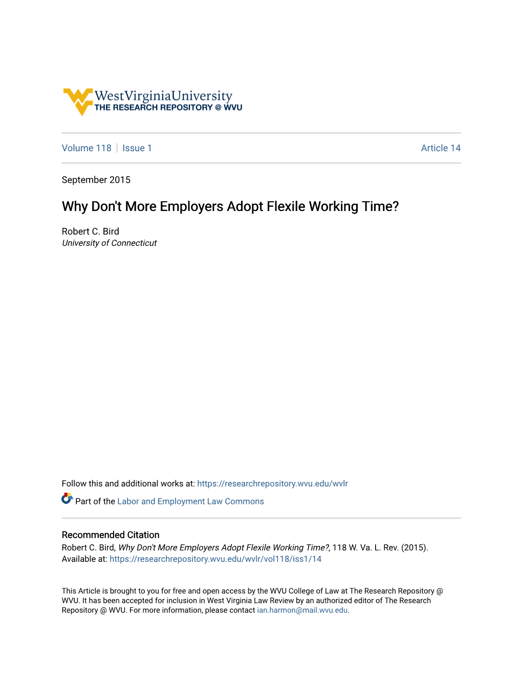 Why Don't More Employers Adopt Flexile Working Time?