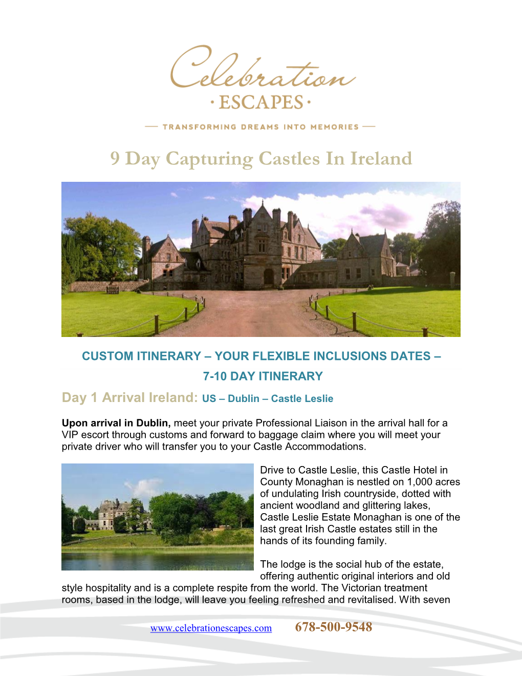 9 Day Capturing Castles in Ireland