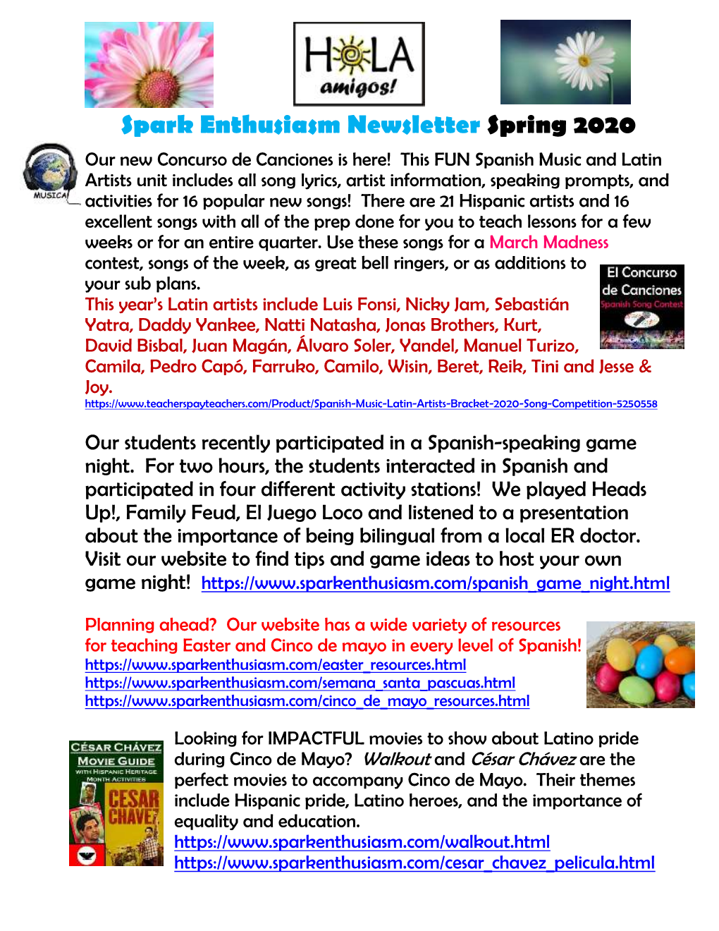 Spring 2020 Newsletter