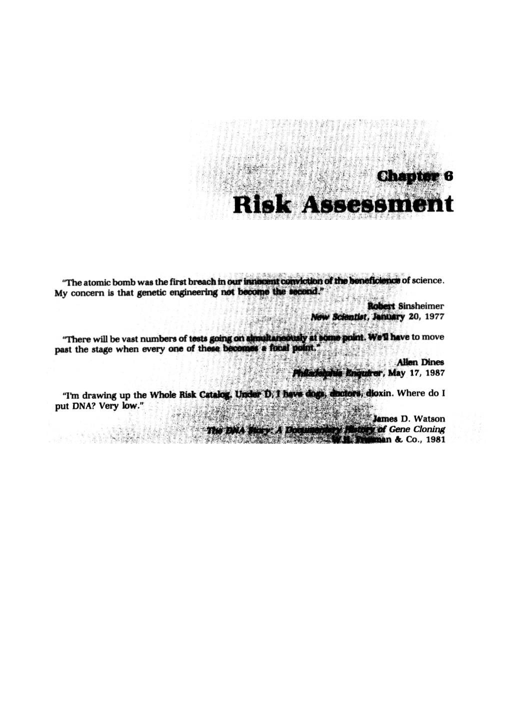 Risk Assessment Projects ● *****.**,**