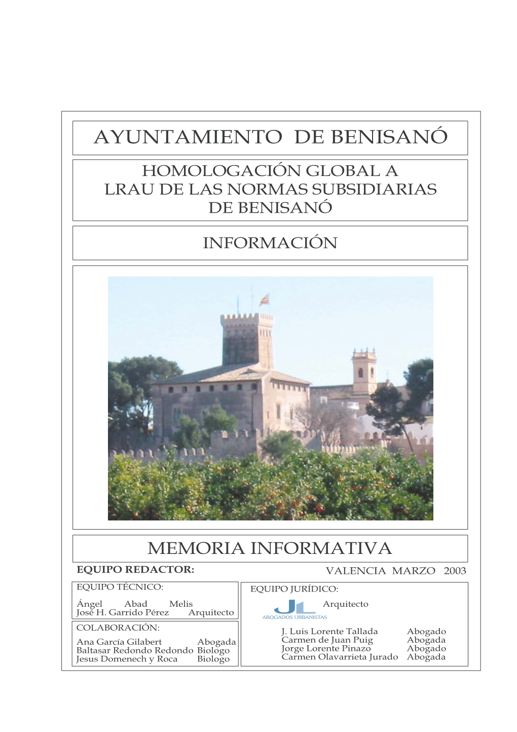 Ayuntamiento De Benisanó