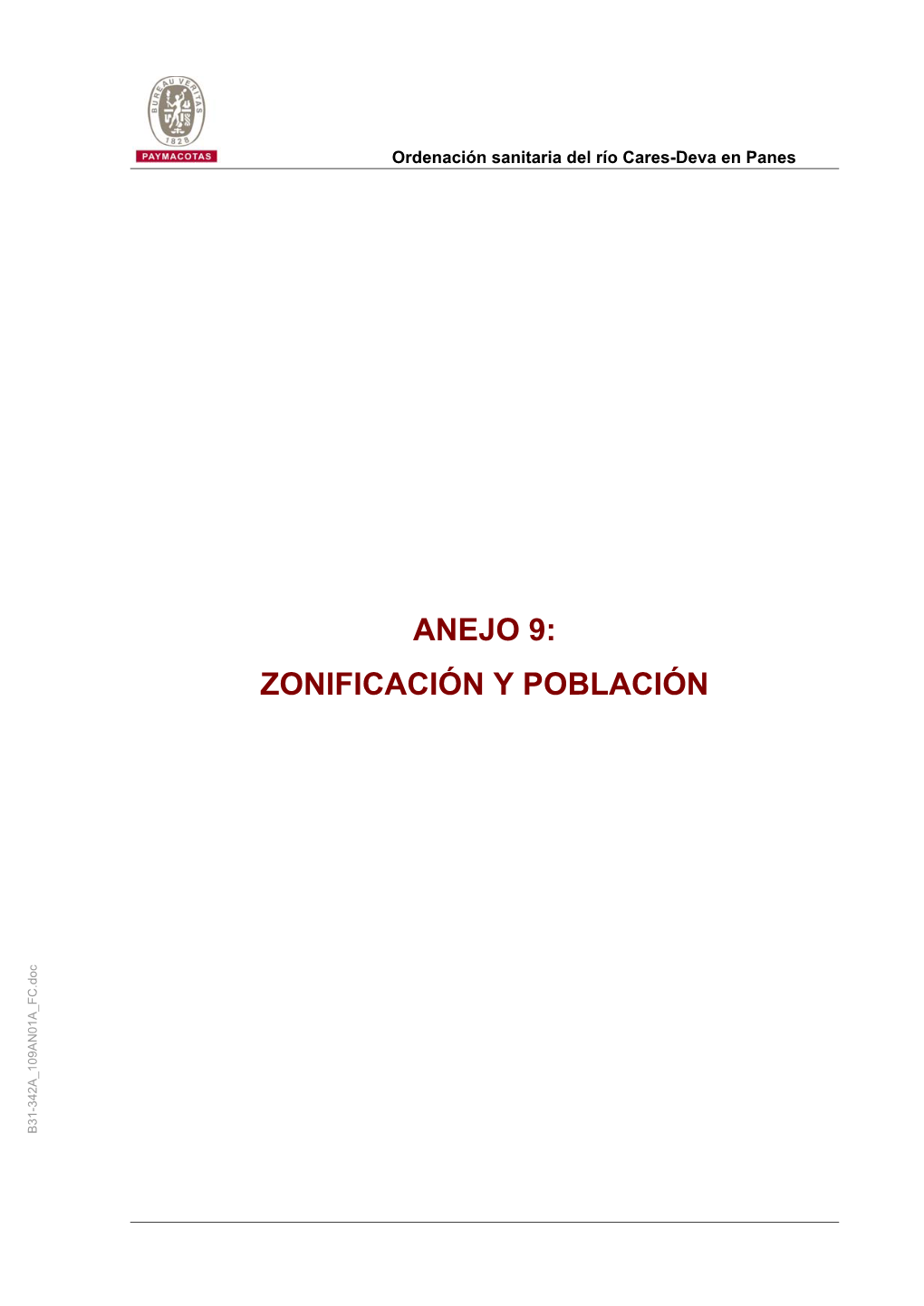 Anejo 9: Zonificación Y Población