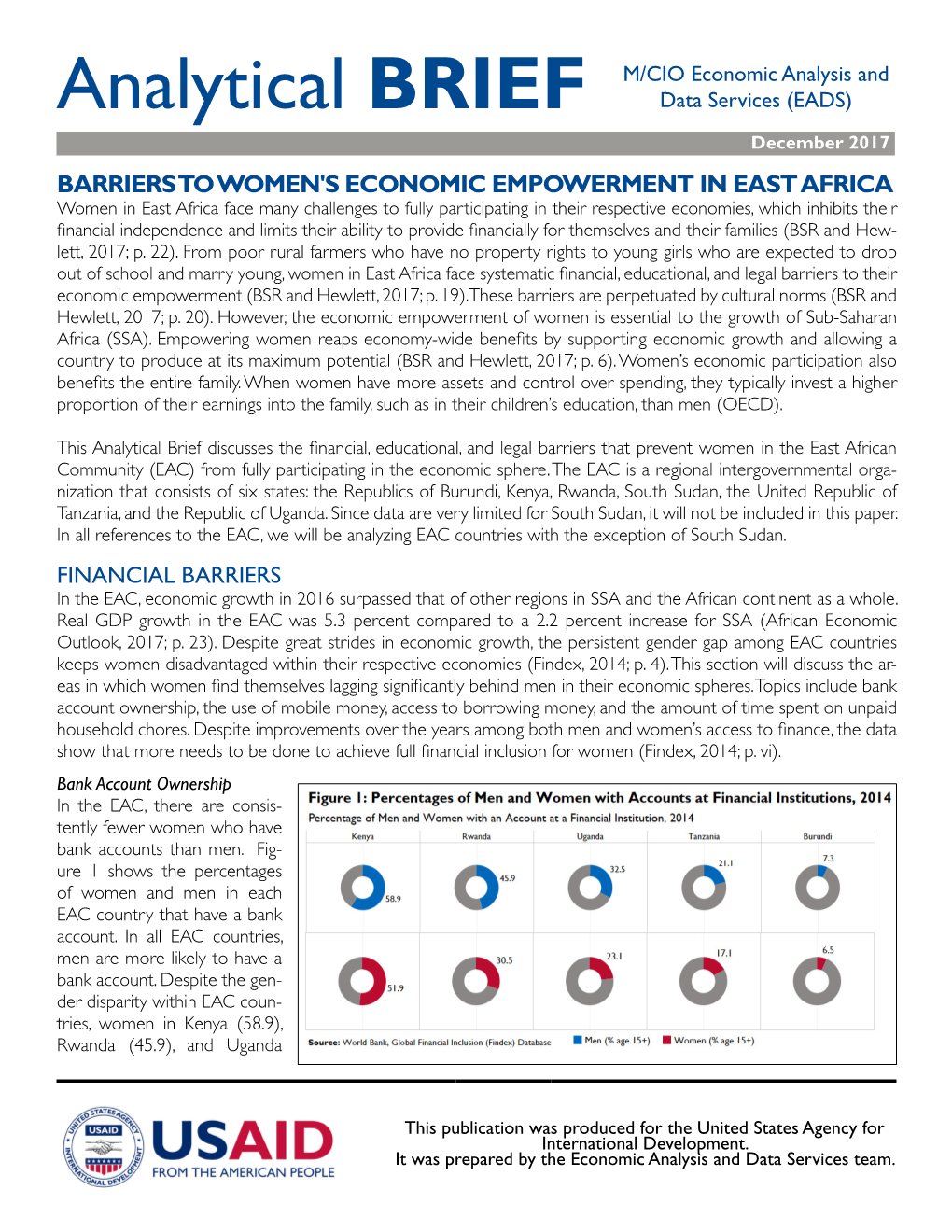Analytical Brief on Barriers to Women's Economic Empowerment