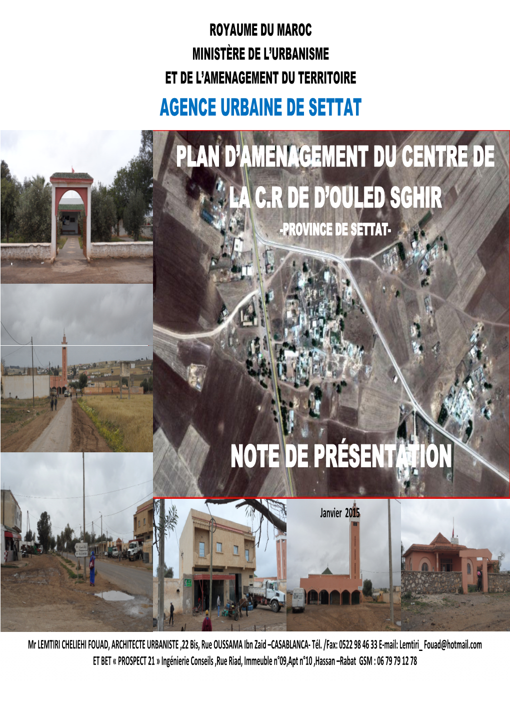 Plan D'amenagement Du Centre De La Cr De D'ouled Sghir