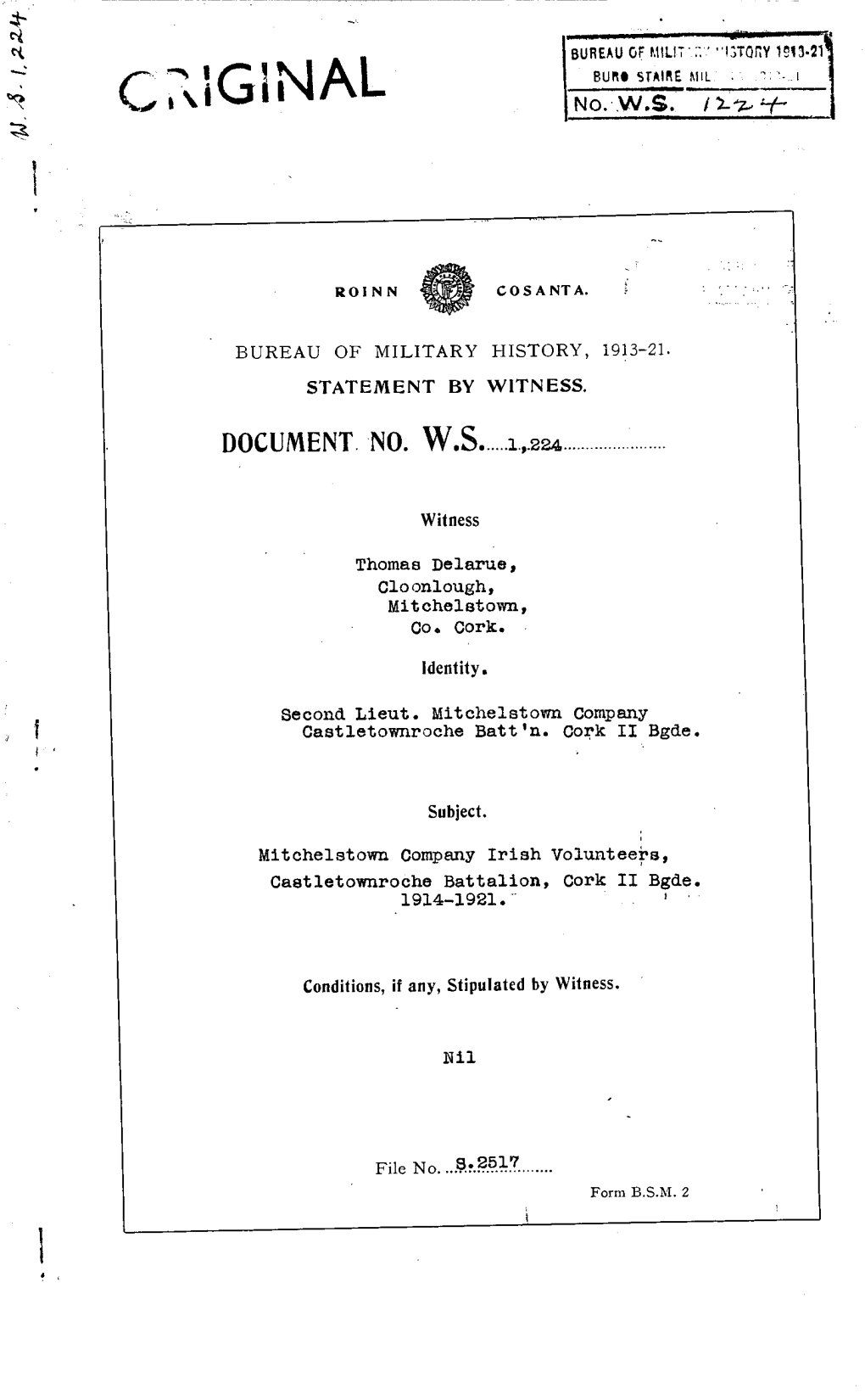 Original Bureauofmilitary History1913-21