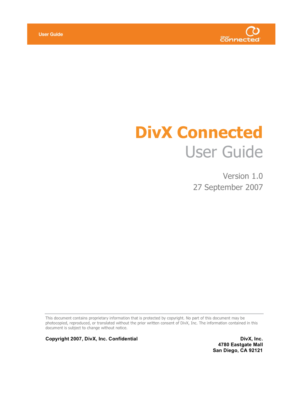 Divx Connected User Guide