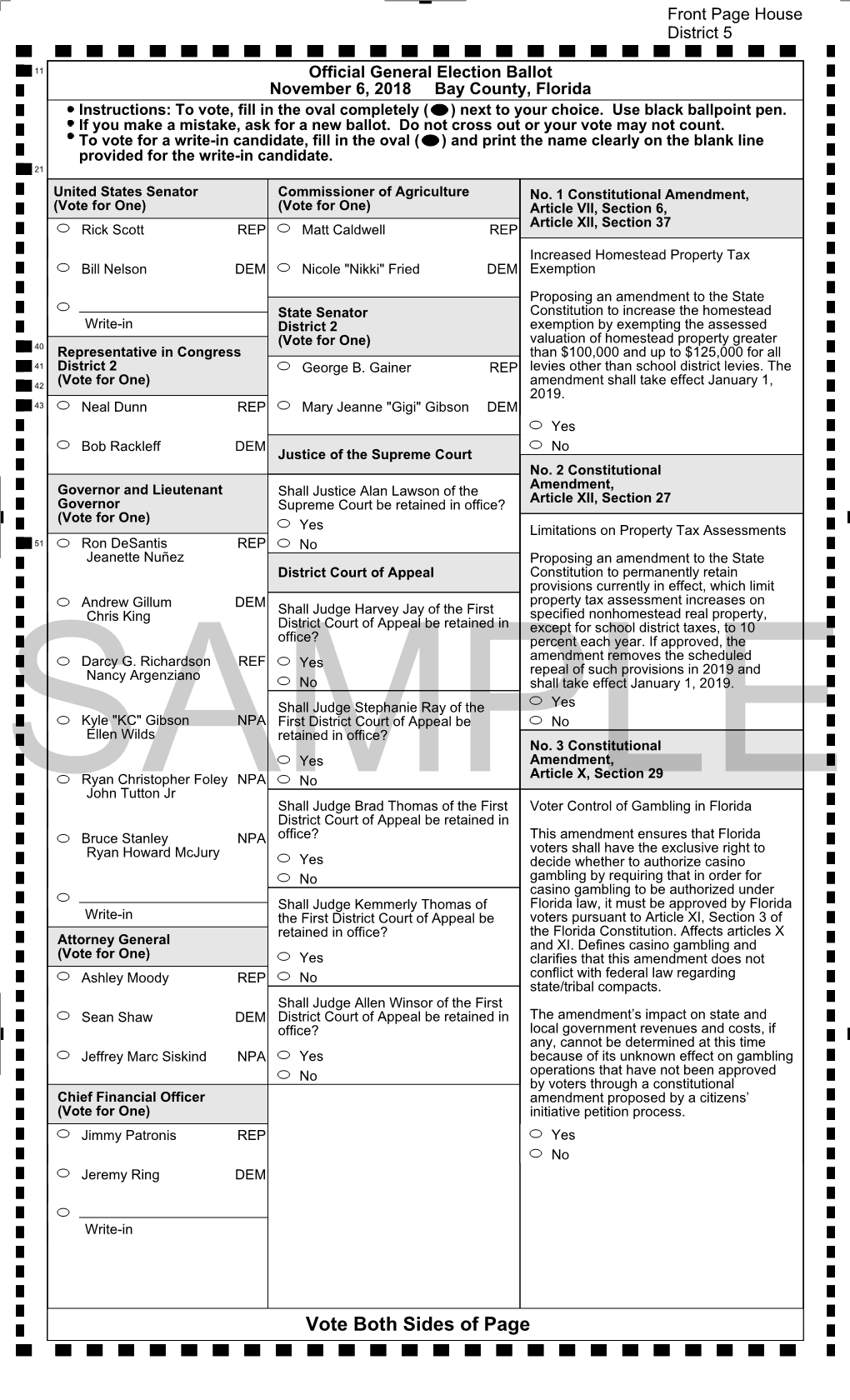 Vote Both Sides of Page