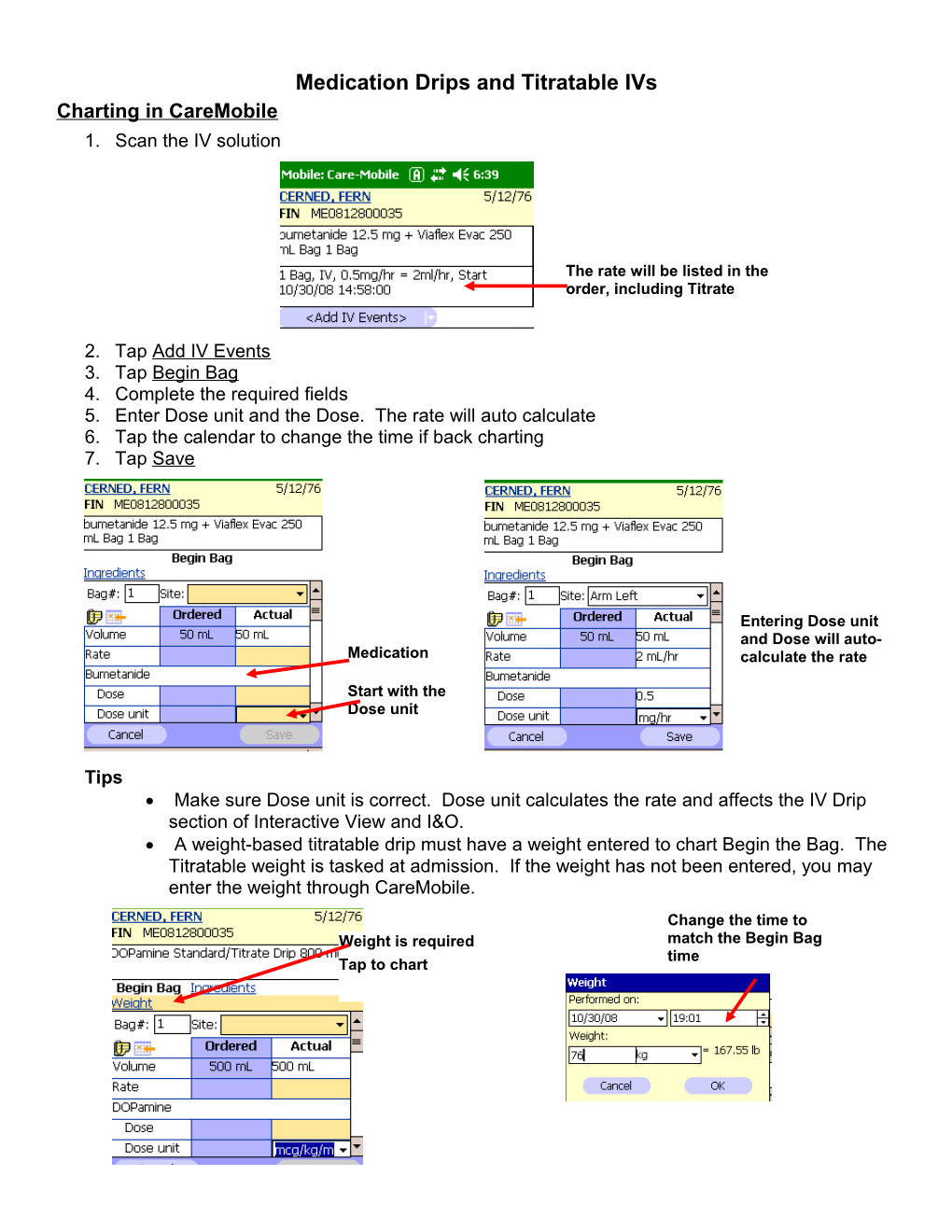 Medication Drips and Titratable Ivs