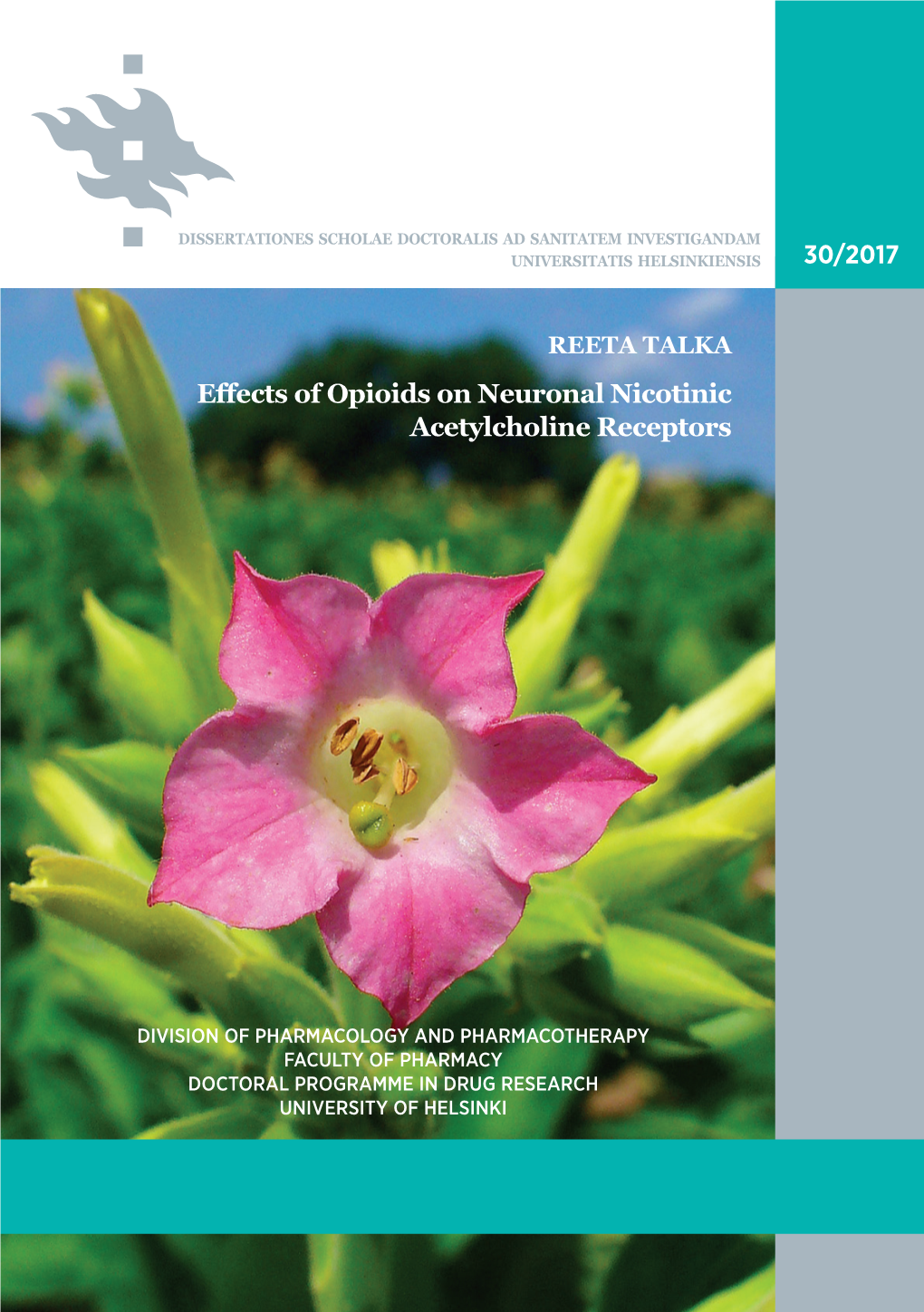 Effects of Opioids on Neuronal Nicotinic Acetylcholine Receptors Recent Publications in This Series