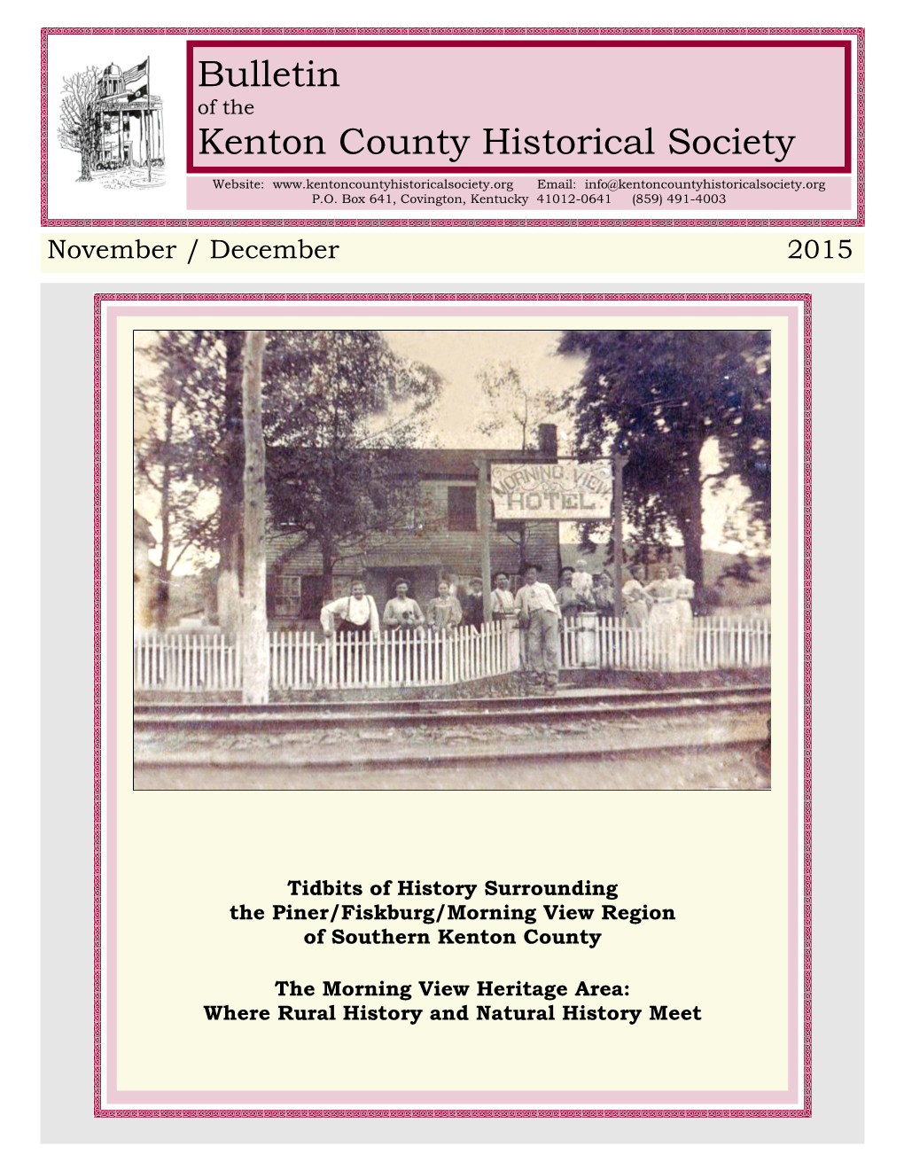 Bulletin Kenton County Historical Society