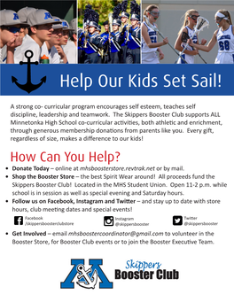 Help Our Kids Set Sail!