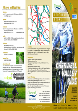 Cherwell Valley Ride Directions