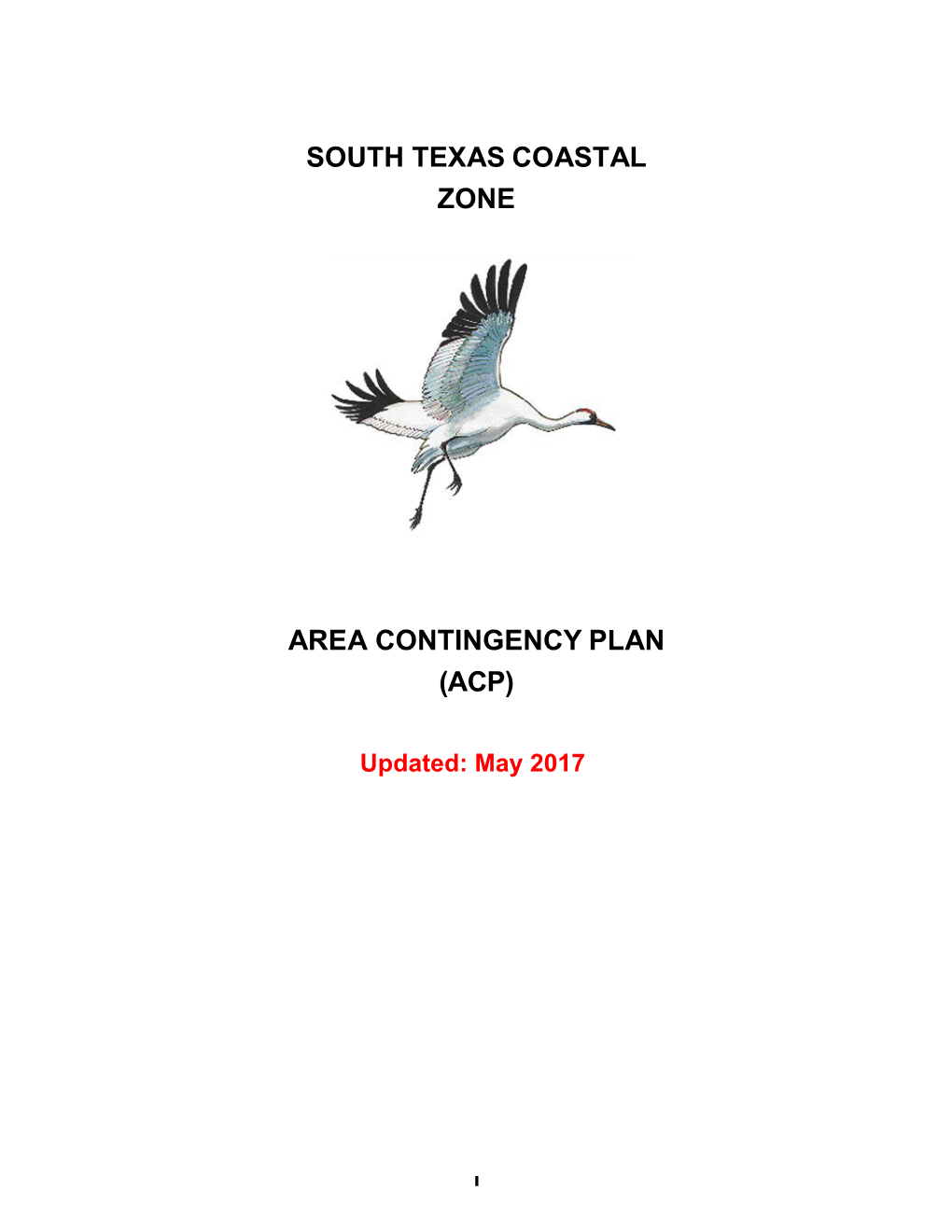 South Texas Coastal Zone Area Contingency Plan (Acp)