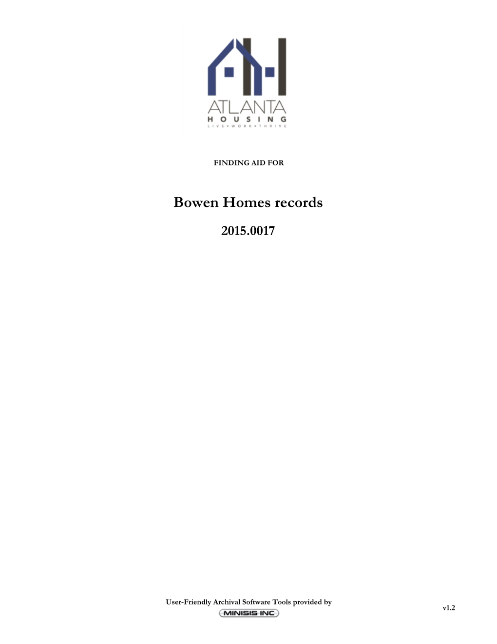 2015.0017 Bowen Homes Records