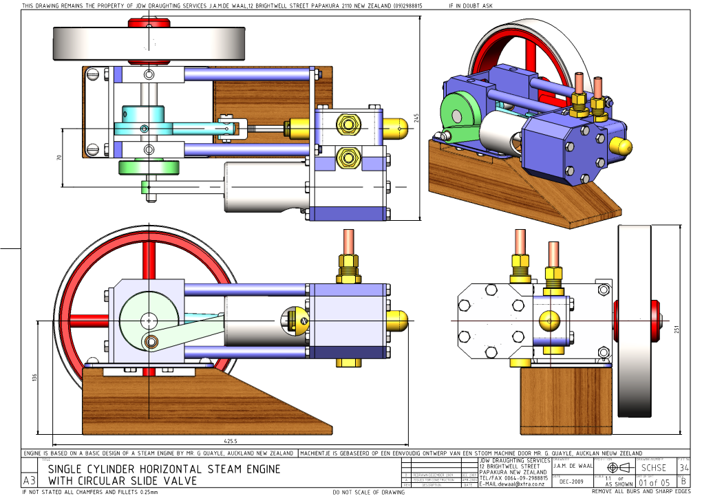 Single Cylinder Horizontal Steam Engine with Circular Slide Valve DocsLib