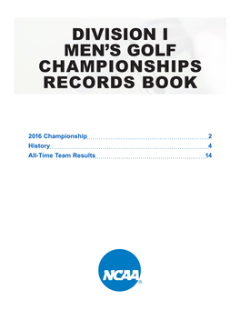 Division I Men's Golf Championships