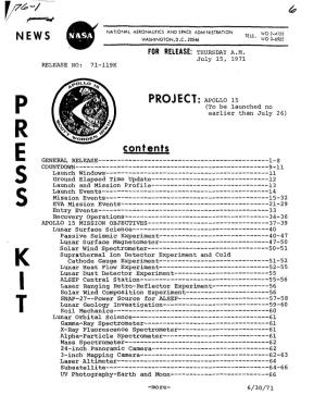 Apollo 15 Press