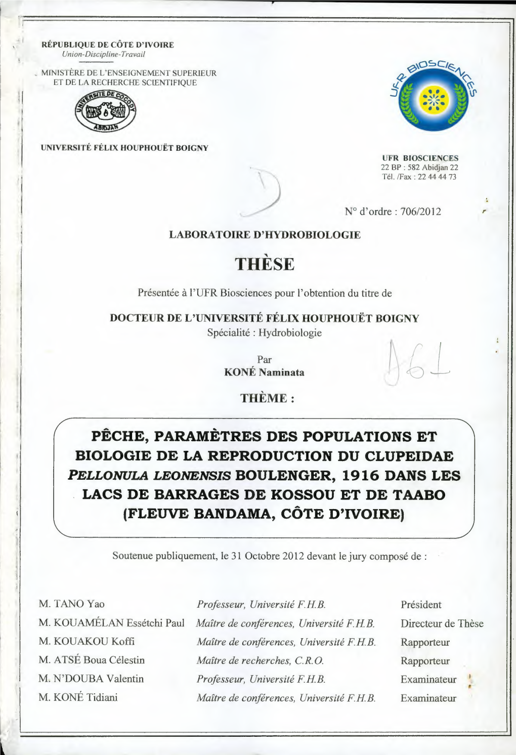 Pêche, Paramètres Des Populations Et Biologie De