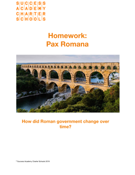 Homework: Pax Romana