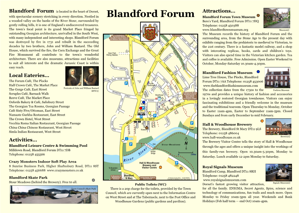 Blandford Forum Is Located in the Heart of Dorset, Attractions…