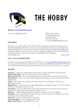 The Hobby 146 – Published July 2016